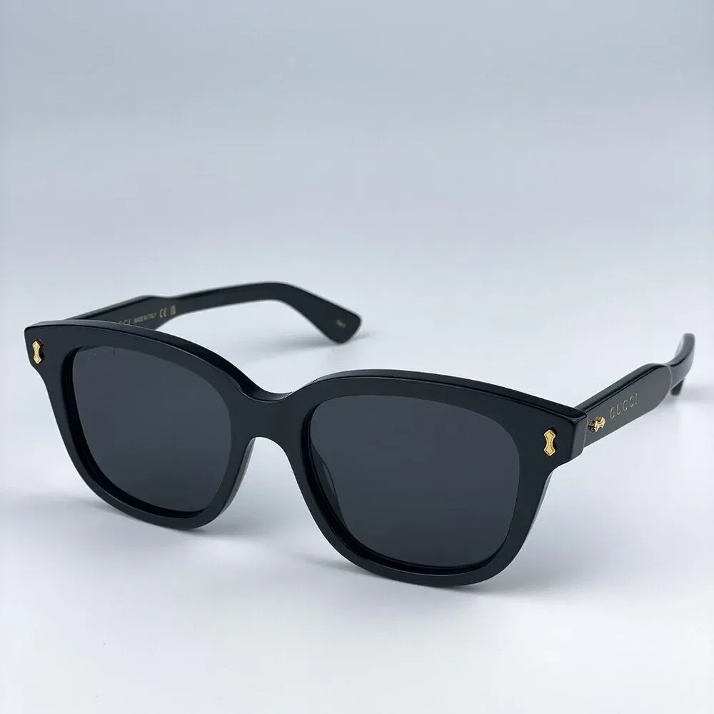 NEW Gucci GG1264S 001 Black Grey Square Women Sunglasses